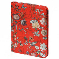 2500-04 A5 Writing Folder Flowers of Sea Red