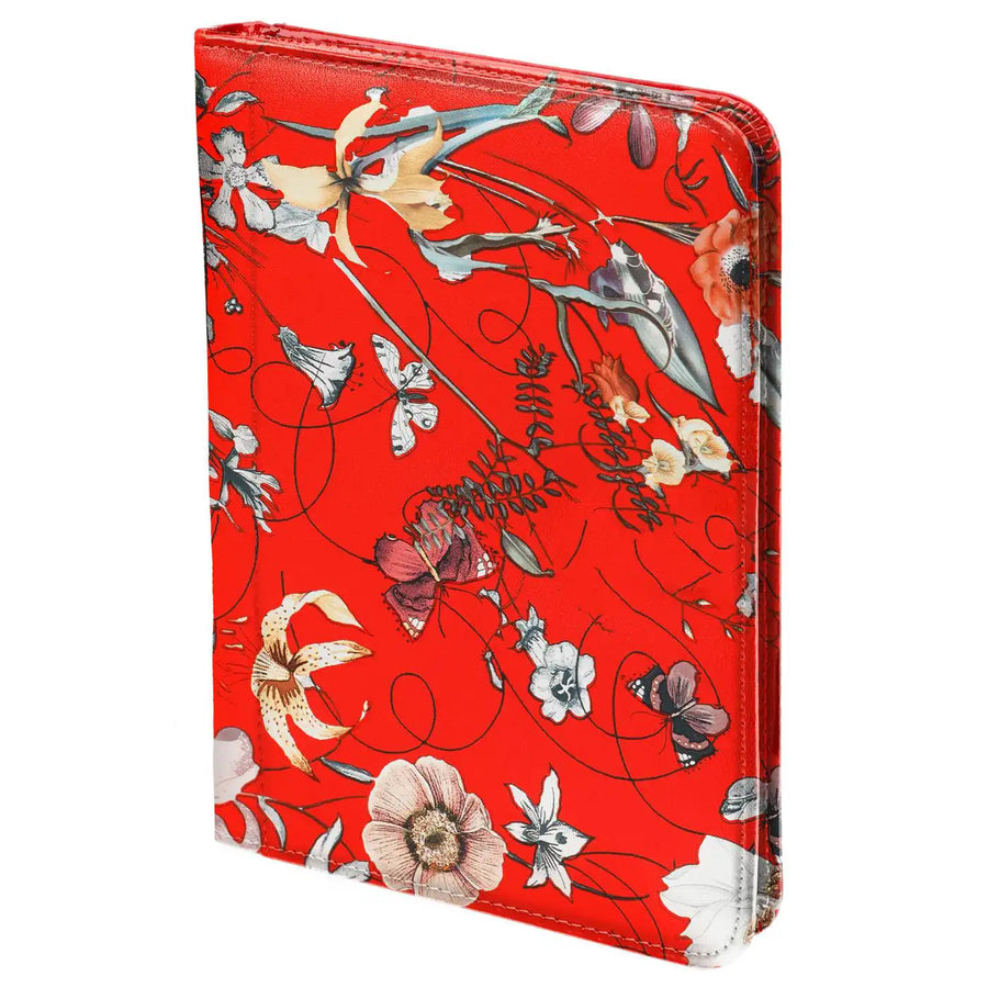 2500-04 A5 Writing Folder Flowers of Sea Red