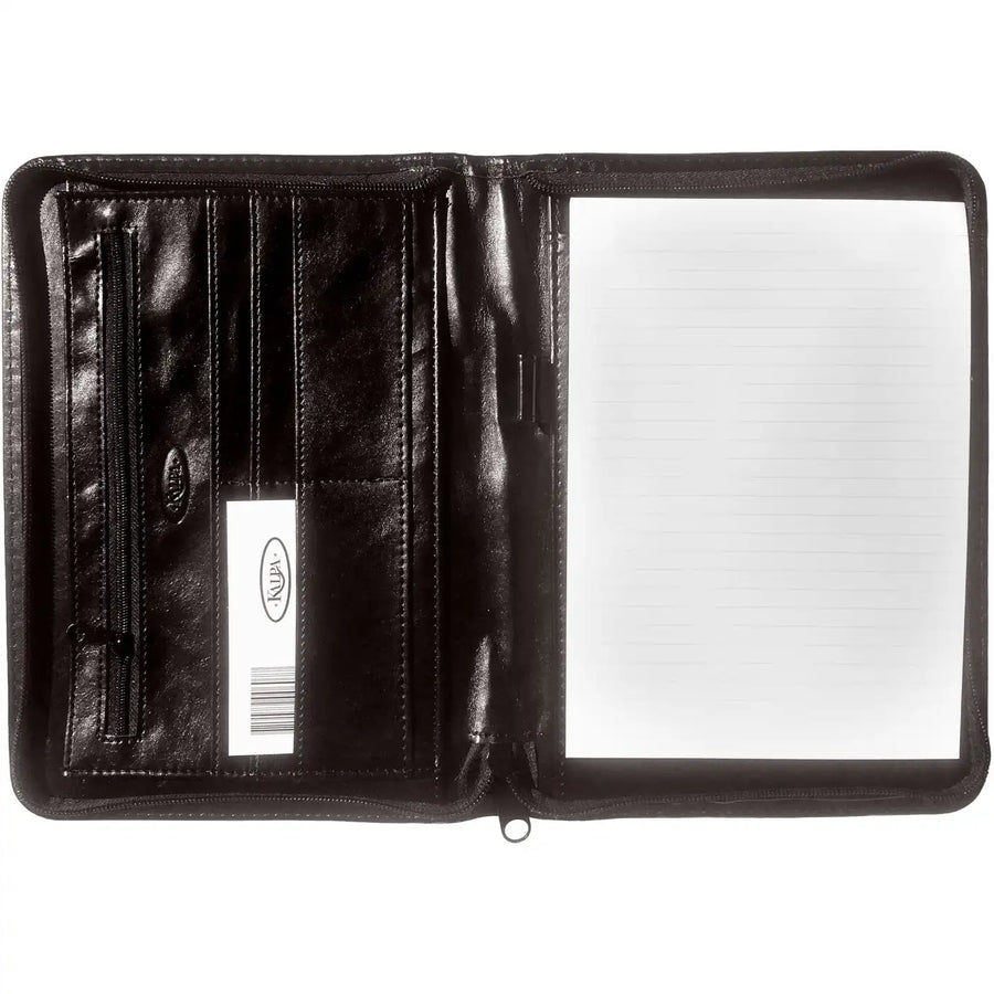 2500-60 A5 Writing Map met Zipper Pullup Black