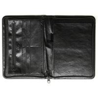 2500-60 A5 Writing Map met Zipper Pullup Black