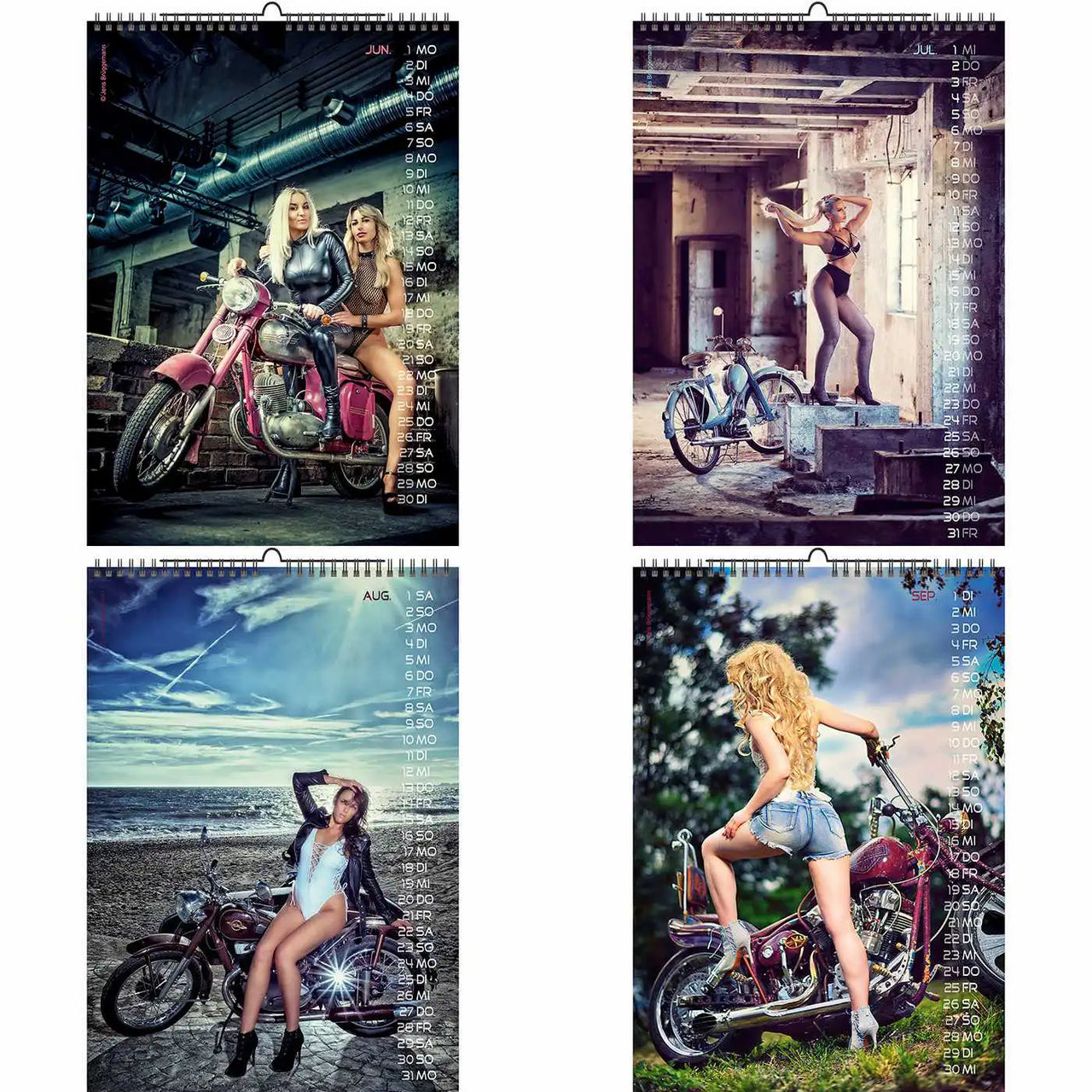 Jens A3 Bikes and Girls 2026 +free 2025 calendar