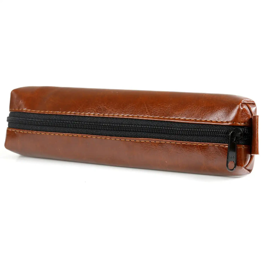 5401-40 Bodensee pennen etui met ritssluiting bruin