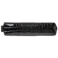 5401-61 Bodensee pennenetui met zip Croco Zwart