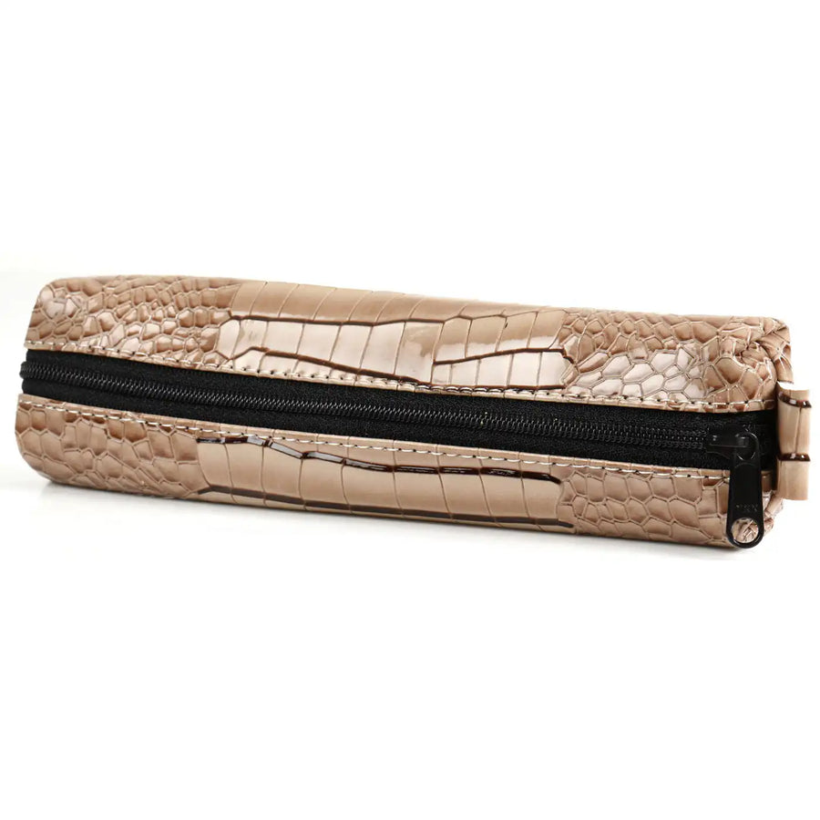 5401-63 Bodensee etui tasje met ritssluiting Croco Taupe