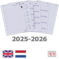 6201-25-26 210 x 144 mm A5 Planner Vulling en 2026 NL EN