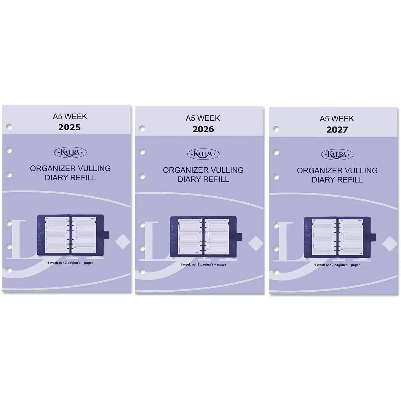 6207-25-26-27 210 x 144 mm A5 Organizer Papier NL EN 2026 2027