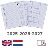 6207-25-26-27 210 x 144 mm A5 Organizer Papier NL EN 2026 2027
