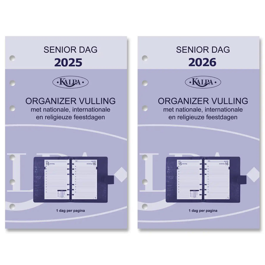 6221-25-26 150 x 95 mm Senior Agenda täglich nachfüllt NL 2026