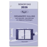 6221-26 150 x 95 mm Senior Agenda Bindemittel täglich nachfüllt NL 2026