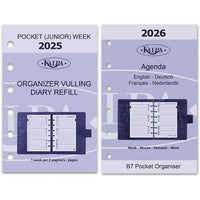 6237-25-26 125 x 80 mm Tasche Agenda Einlage Wöchentlich NL EN 2026
