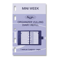 6247-26 104 x 68 mm Mini Agenda Organizer Fügt wöchentlich ein NL EN 2026
