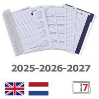 1016-18 A5 6 Ringplaner Agenda Mint Grün