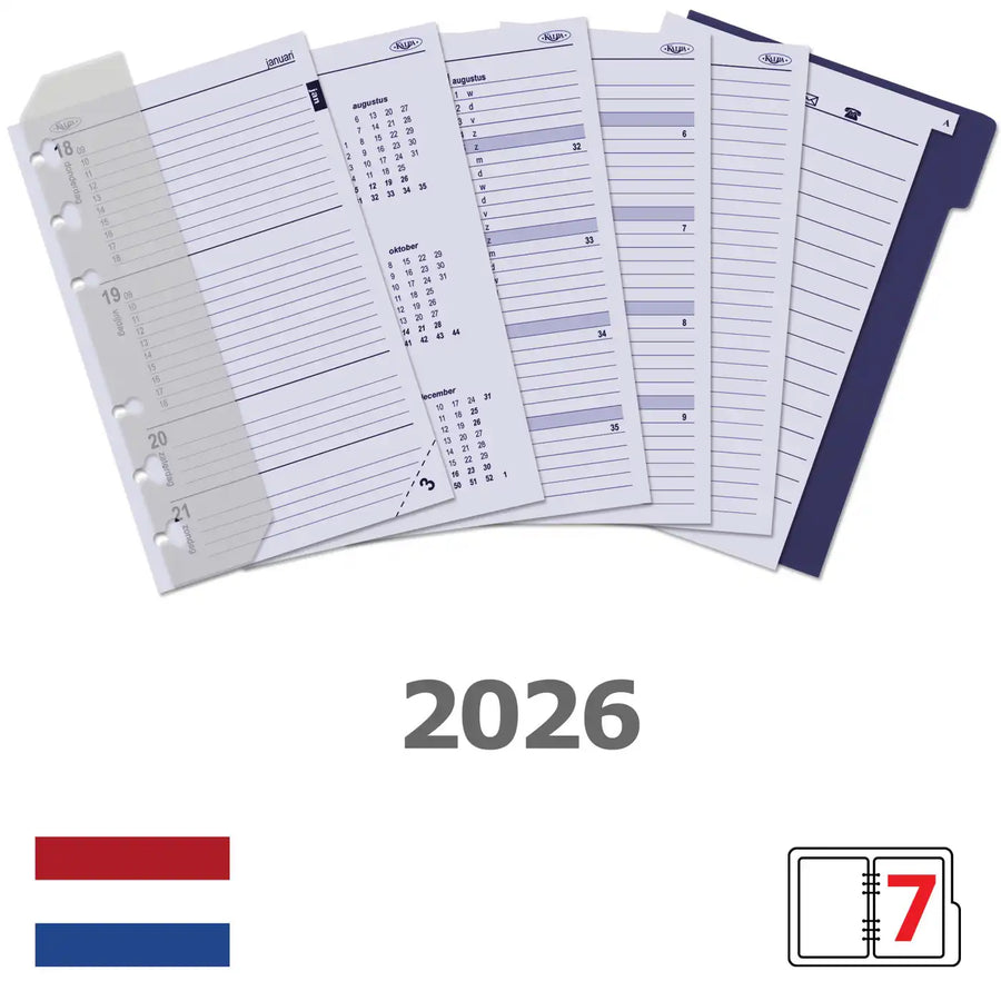 6327-26 150 x 95 mm Senior Bindemittel Nachfüllungen komplettes Set NL 2026