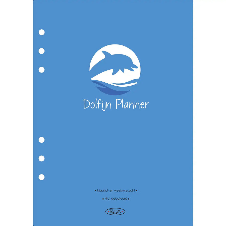 6607-00 210 x 144 mm Motiveer planner Dolphin A5 losse bladeren