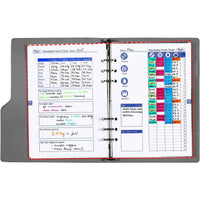 6607-10 210 x 144 mm Health Tracker-Dolphin A5-Loose blad