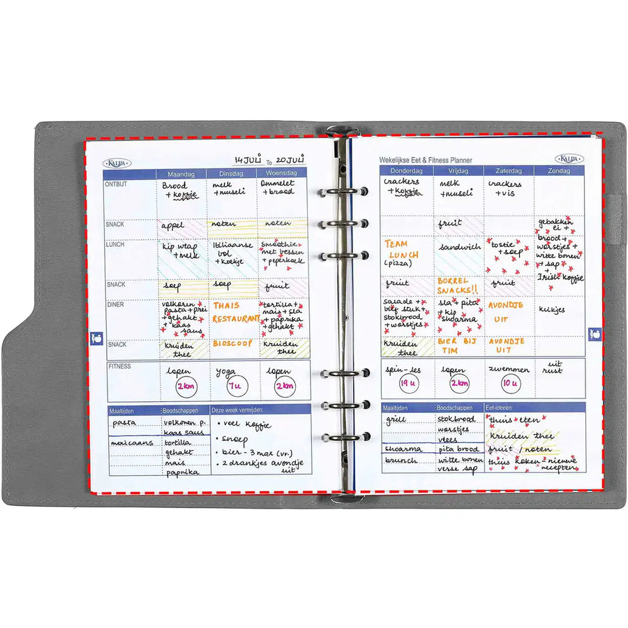 6607-10 210 x 144 mm Health Tracker-Dolphin A5-Loose blad