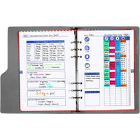 6607-10 210 x 144 mm Health Tracker-Dolphin A5-Loose blad
