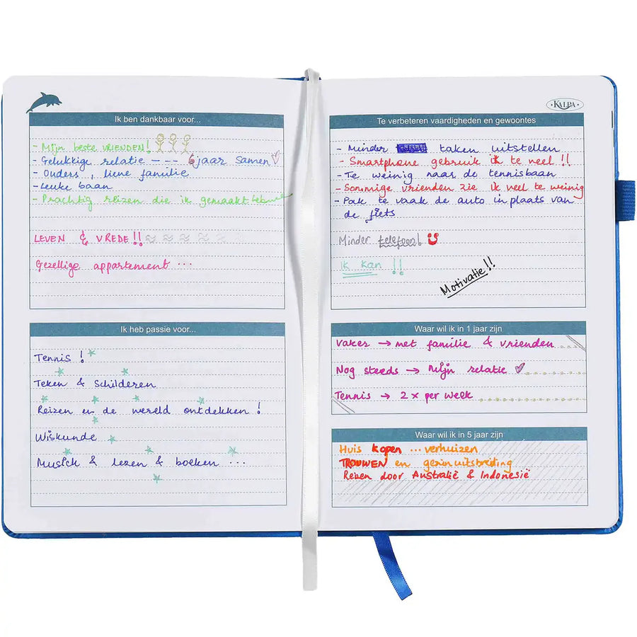 6627-00 Motivatieplanner-Dolphin-A5-gebonden