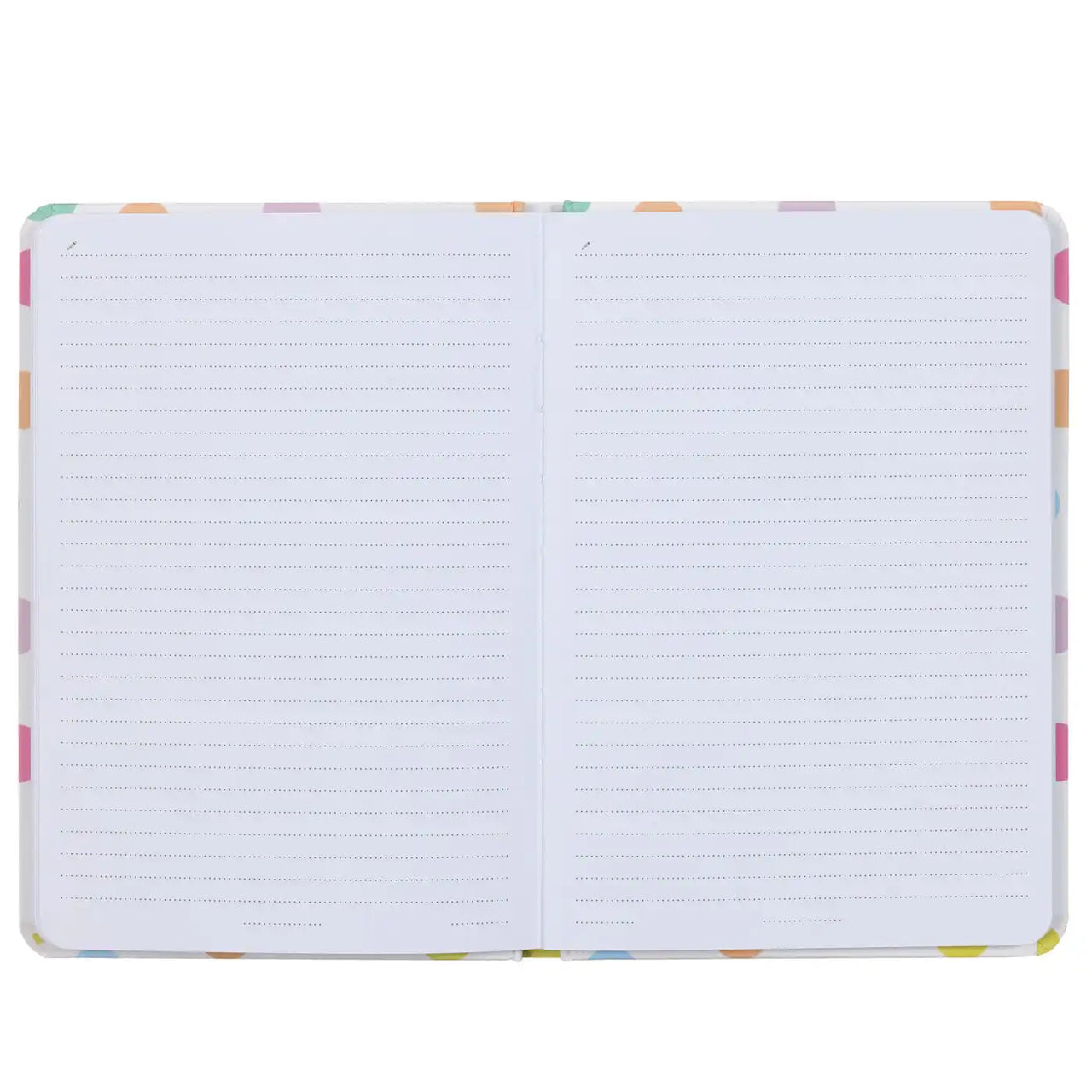 BV474-2 White A5 Notebook Cat and Colorful Dots