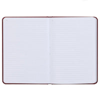 Bv474-4 Bordeaux Notizbuch Schmucklos