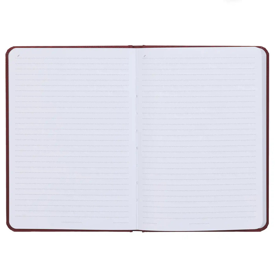 Bv474-4 Bordeaux Notizbuch Schmucklos