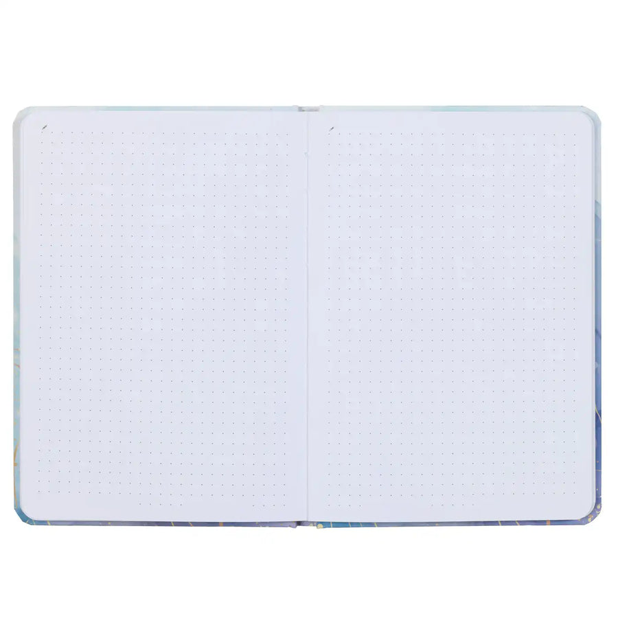Bv475-1 Blau a5 Notizbuch Meeres Gold