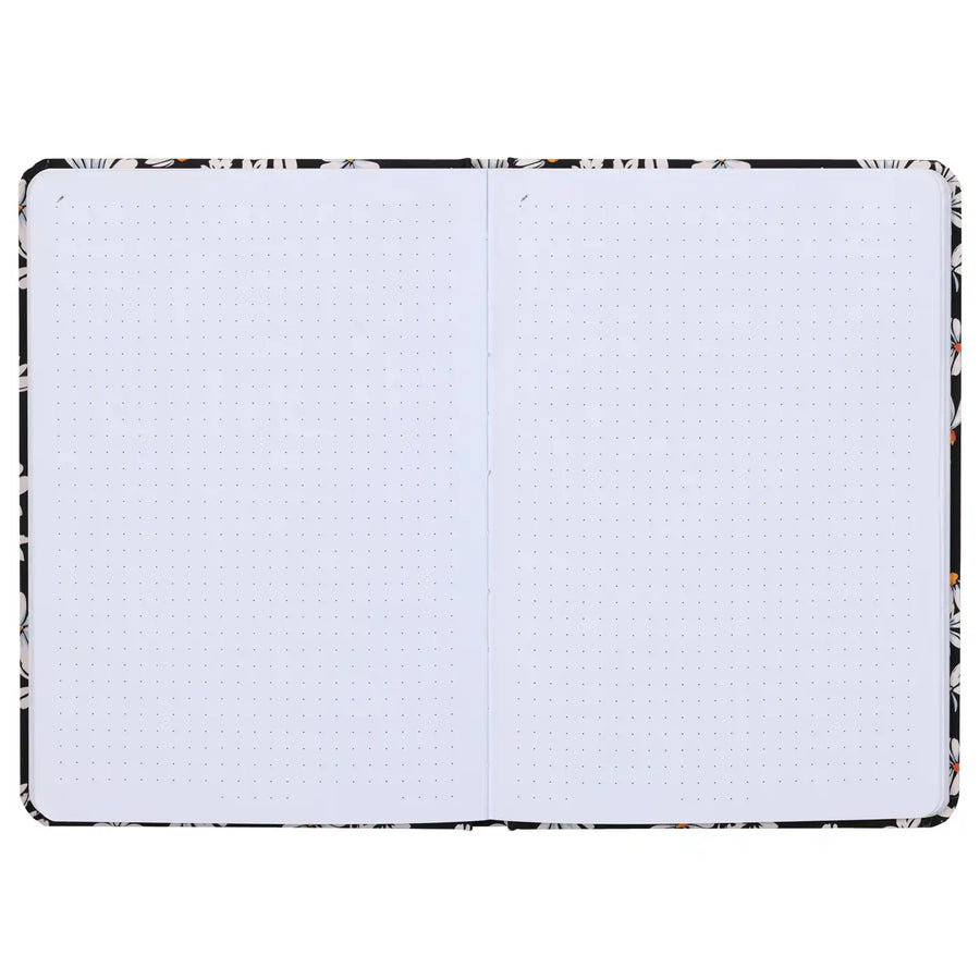 Bv475-2 notizbuch schwarz Blumen