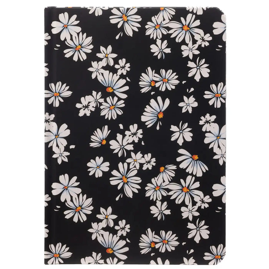 Bv475-2 notizbuch schwarz Blumen