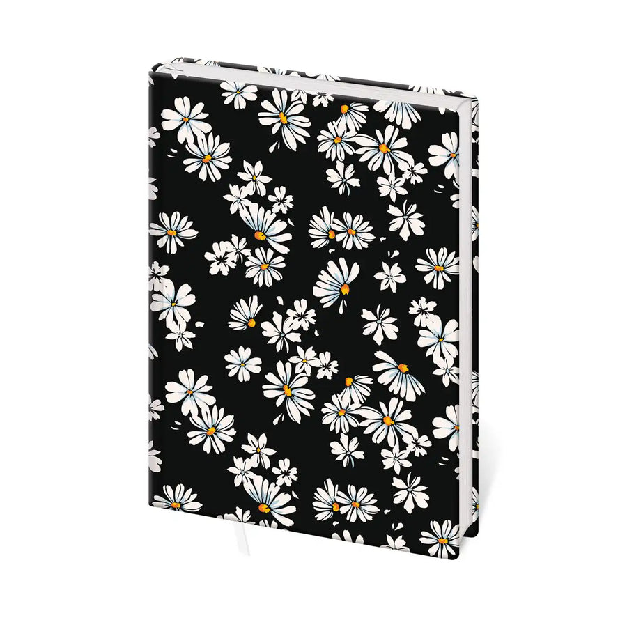 Bv475-2 notizbuch schwarz Blumen