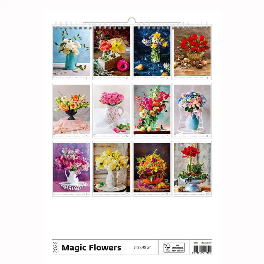 Blumenstrauß Kalender A3+ 2026+