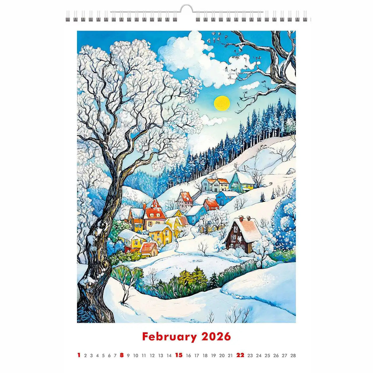 Naive Kunstgemälde Kalender A3+ 2026+ 205
