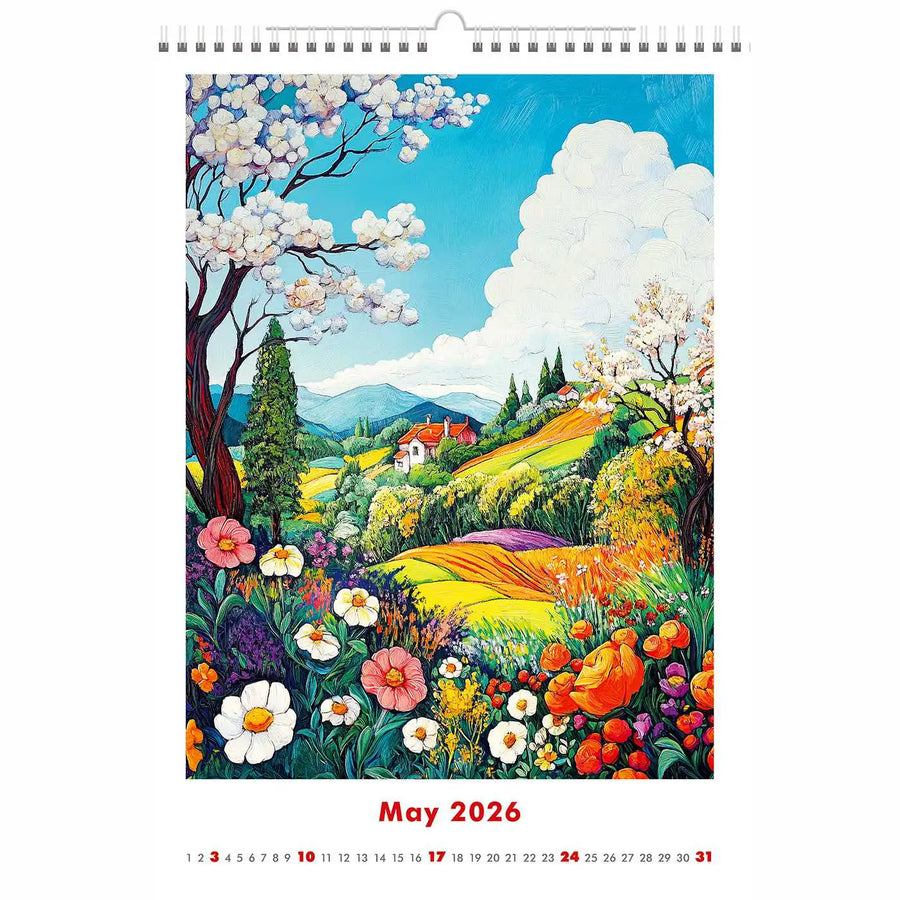 Naive Kunstgemälde Kalender A3+ 2026+ 205