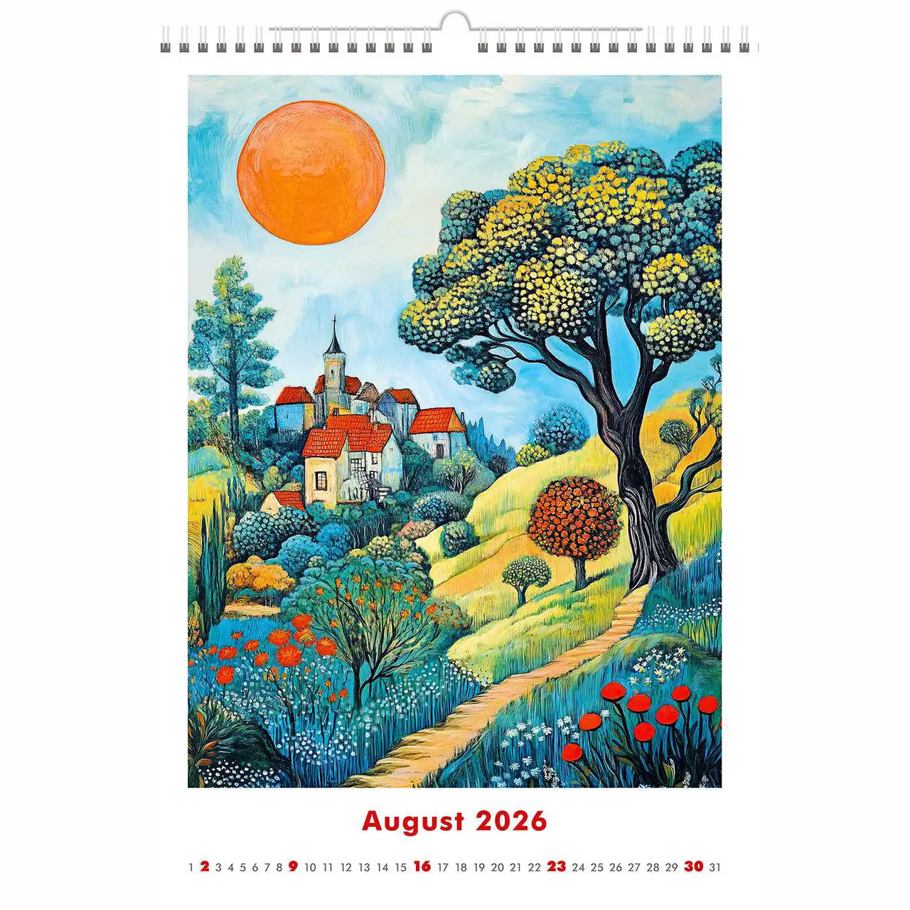 Naive Kunstgemälde Kalender A3+ 2026+ 205