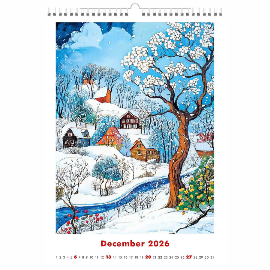 Naive Kunstgemälde Kalender A3+ 2026+ 205