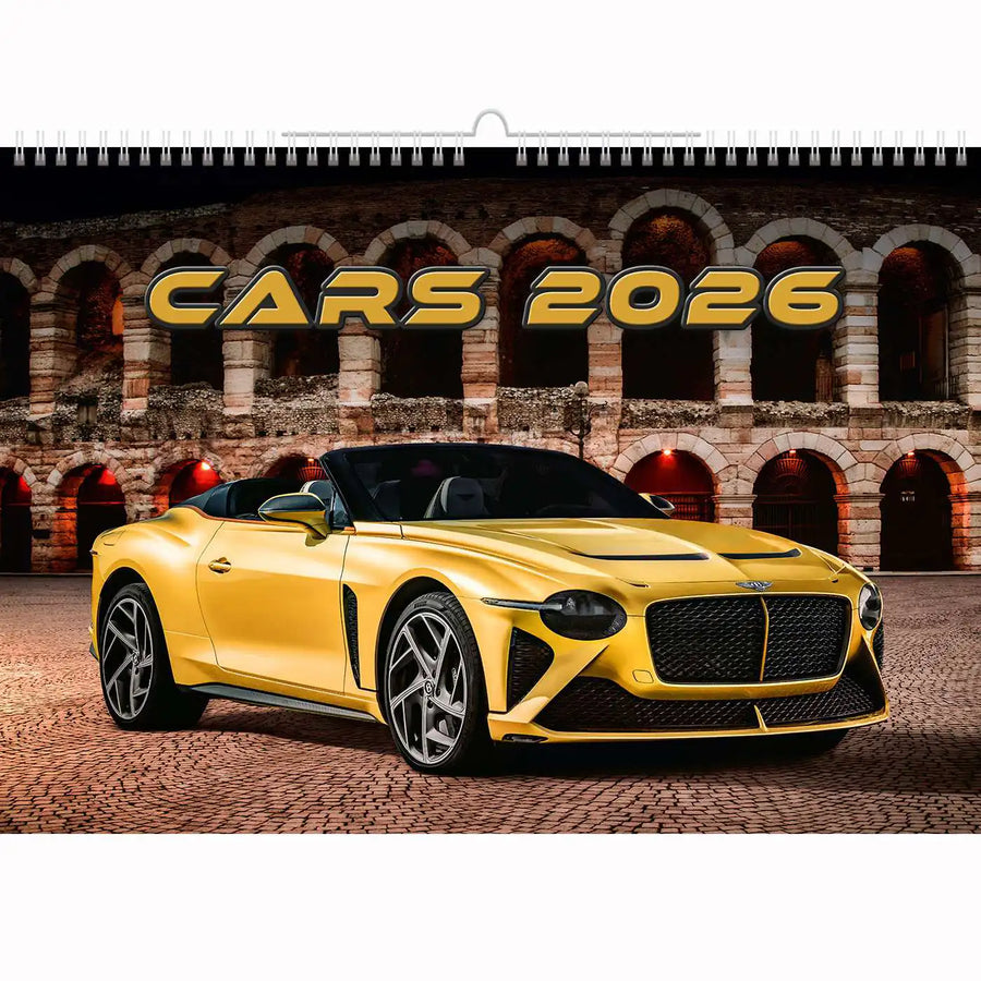 Sports Cars Calendar Calendar A3+ 2026+