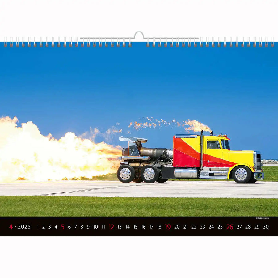 Vrachtwagens en vrachtwagens kalender A3+ 2026+