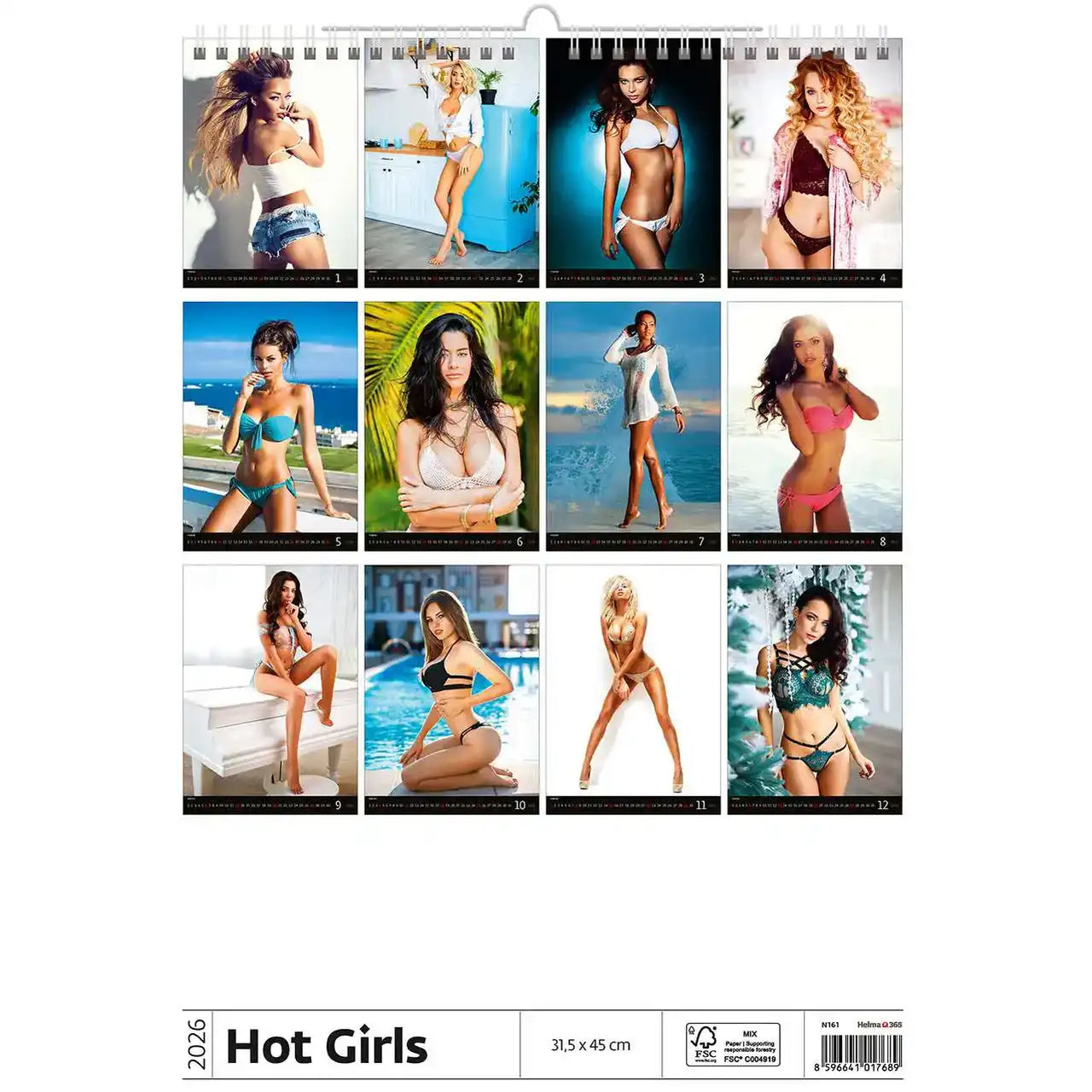 Hot Girls Calendar A3+ size 2026+