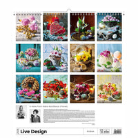 Romantischer Blumenarrangement Kalender A2 2026+