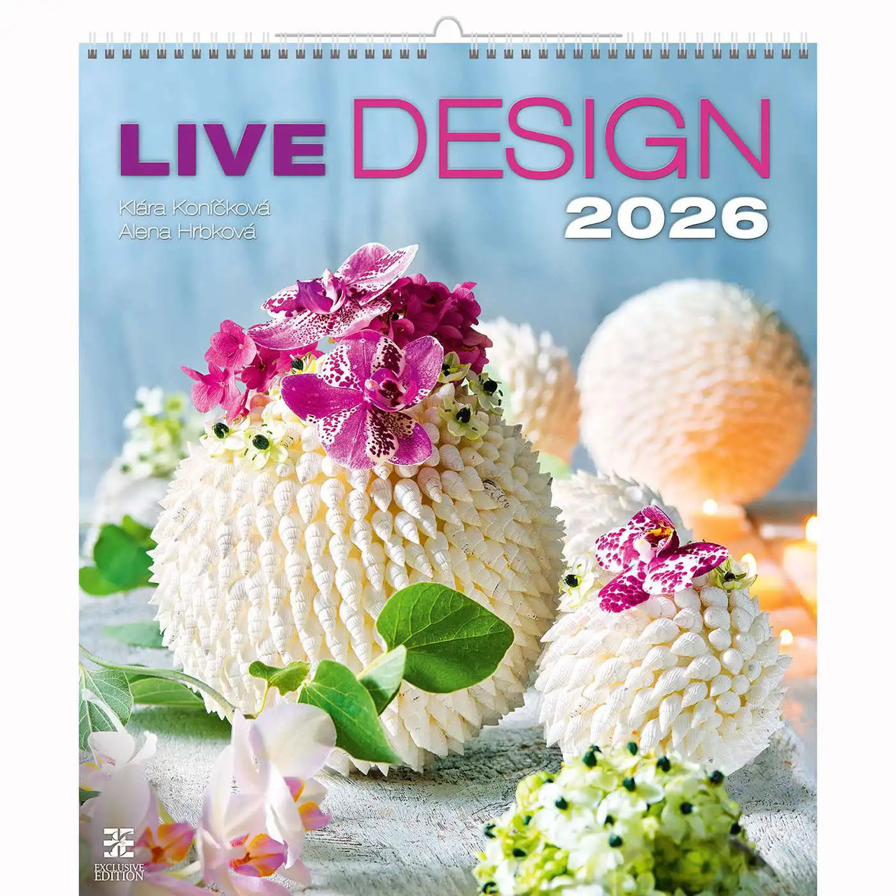 Romantischer Blumenarrangement Kalender A2 2026+