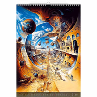 Surrealistische kunstwereld kalender B3 Size 2026+
