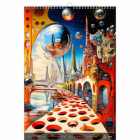 Surrealistische kunstwereld kalender B3 Size 2026+