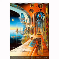 Surrealistische kunstwereld kalender B3 Size 2026+
