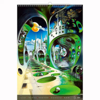 Surrealistische kunstwereld kalender B3 Size 2026+
