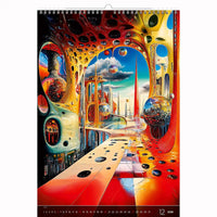 Surrealistische kunstwereld kalender B3 Size 2026+