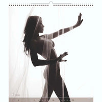 Schwarz -Weiß -Nude XL -Kalender 45 x 52 cm + kostenlose Cutepinups 2026 + 2027 Kalender + kostenloser 2025 Kalender