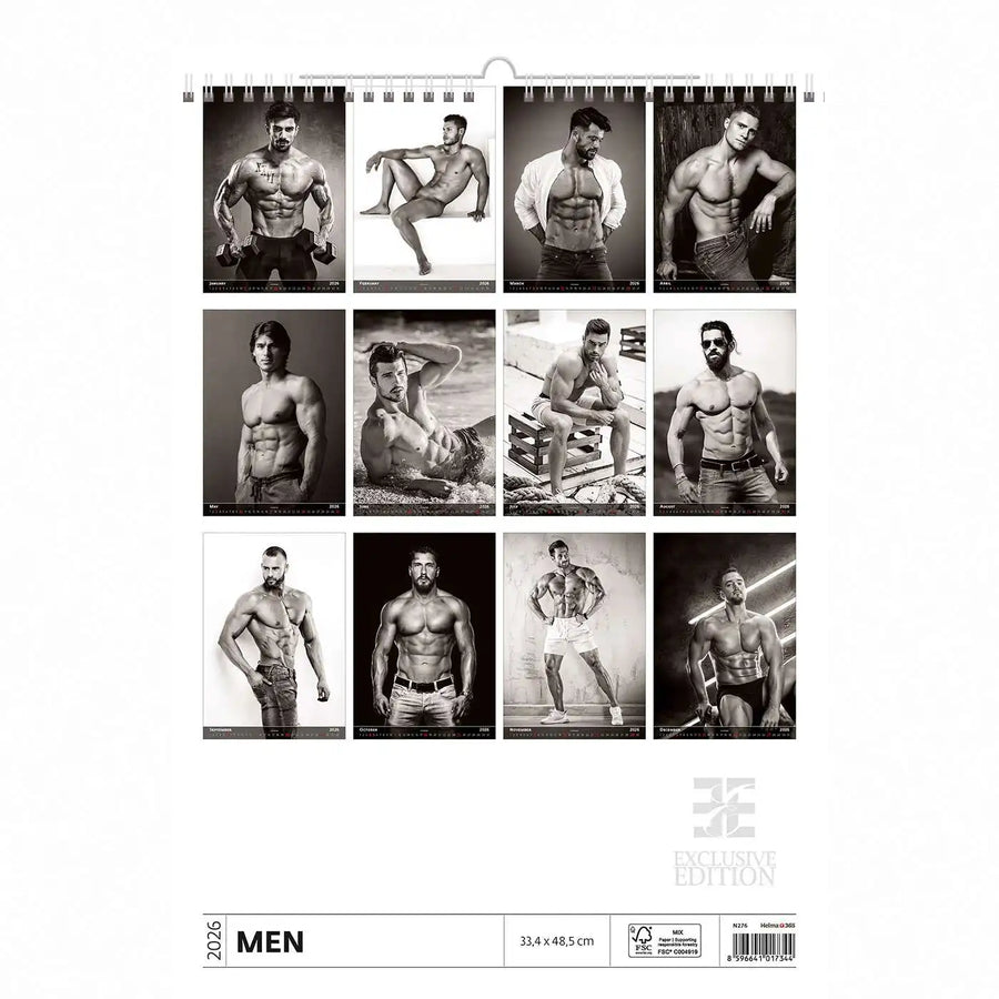 Body Builders Kalender B3 Größe 2026
