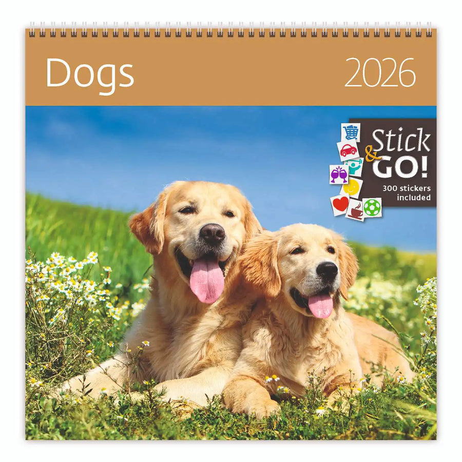 2026 Schreiben von Kalender 30 x 30 Hunde
