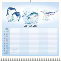 2026 Writing kalender 30 x 30 Family Planner - free