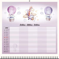2026 Writing kalender 30 x 30 Family Planner - free