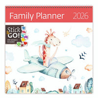 2026 Writing kalender 30 x 30 Family Planner - free